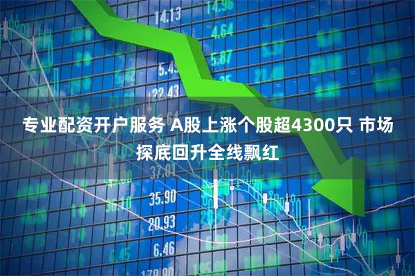 专业配资开户服务 A股上涨个股超4300只 市场探底回升全线飘红