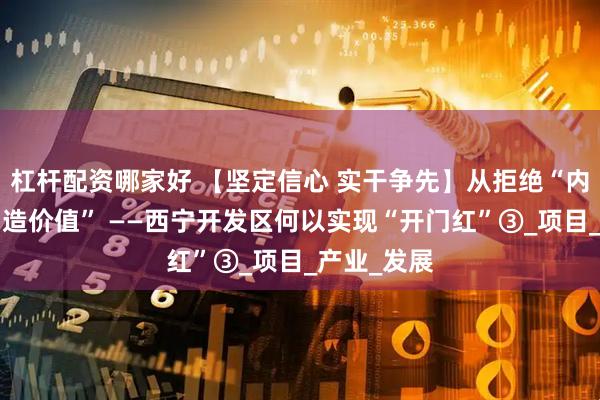 杠杆配资哪家好 【坚定信心 实干争先】从拒绝“内卷”到“创造价值” ——西宁开发区何以实现“开门红”③_项目_产业_发展